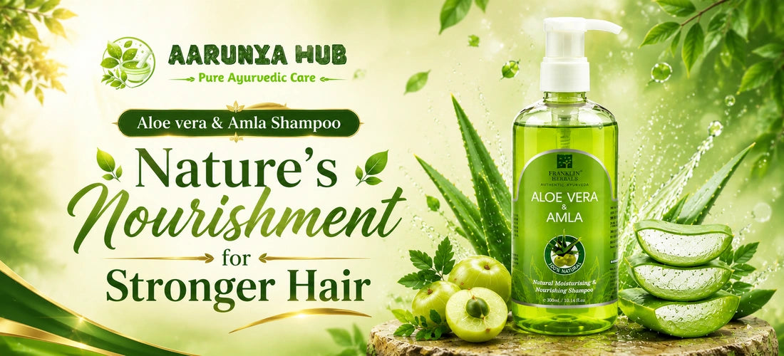Aarunya Hub Aloe Vera & Amla Shampoo – natural nourishment for stronger hair