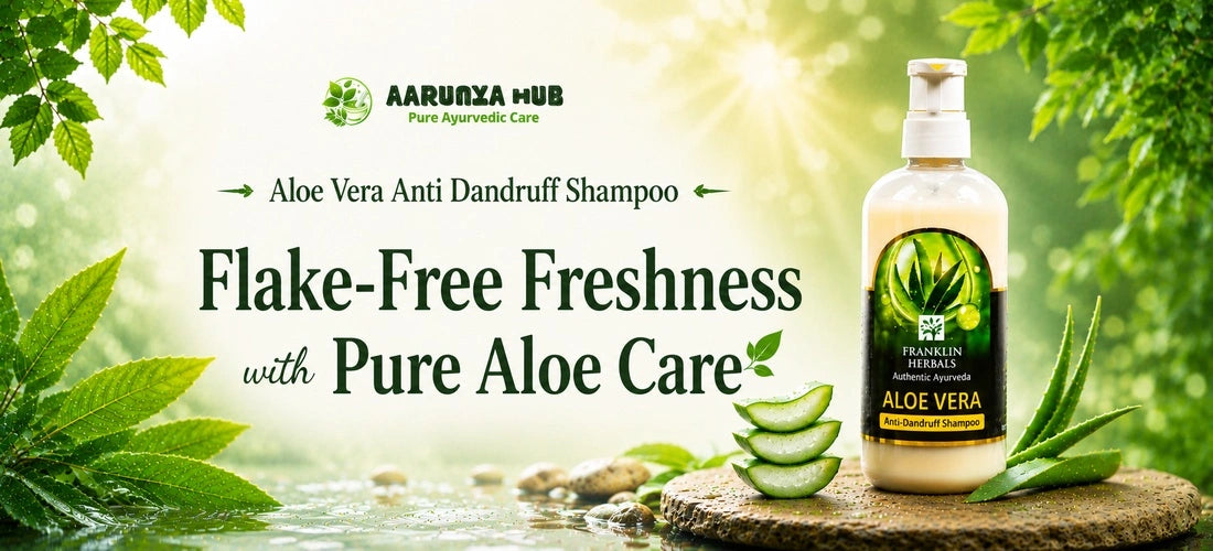 Aarunya Hub Aloe Vera Anti Dandruff Shampoo for clean and refreshed hair and scalp