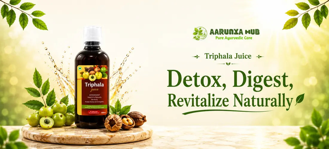 Aarunya Hub Triphala Juice – Ayurvedic juice for detox and digestive wellness
