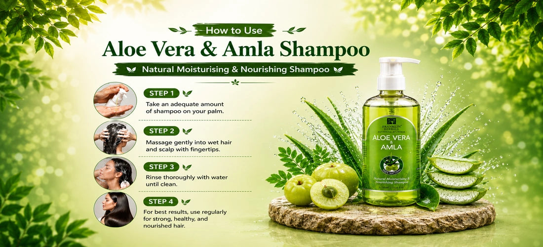 How to use Aloe Vera & Amla Shampoo for hair and scalp care