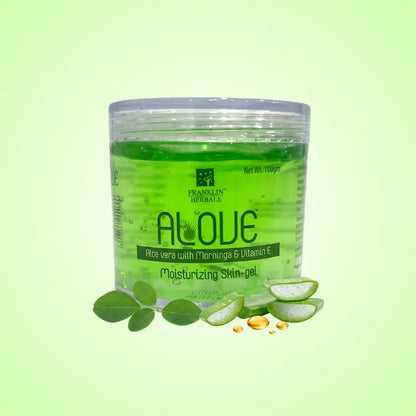 Alove Moisturizing Skin Gel with Aloe Vera, Moringa and Vitamin E for hydrated and refreshed skin