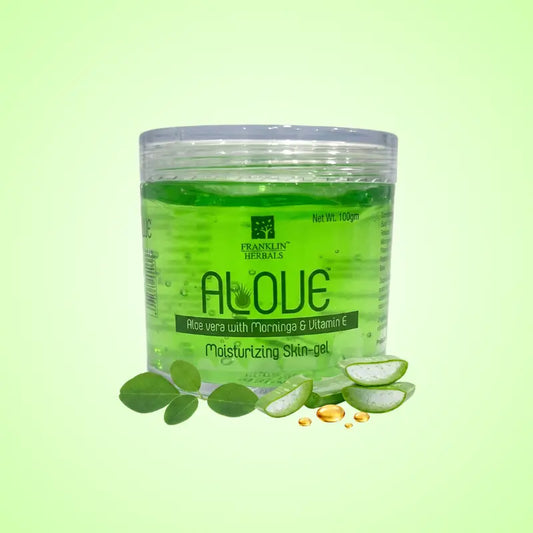Alove Moisturizing Skin Gel with Aloe Vera, Moringa and Vitamin E for hydrated and refreshed skin