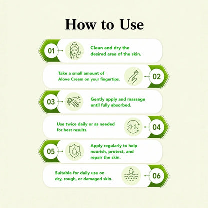 How to use Alove Cream for daily skin moisturising