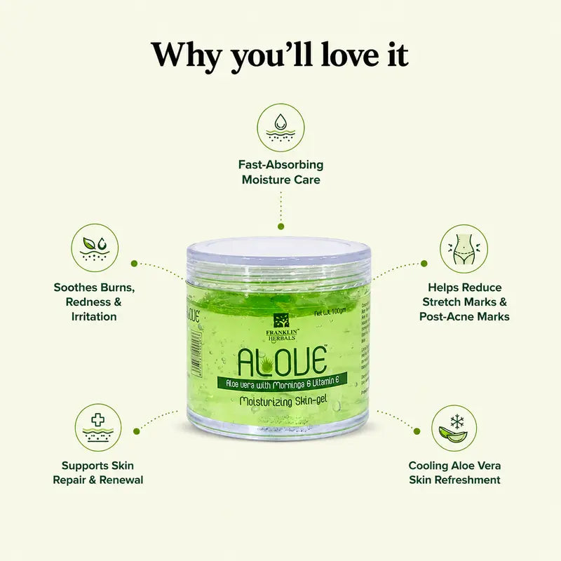 Benefits of Alove Moisturising Skin Gel for soft, hydrated and healthy-looking skin