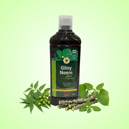 Giloy Neem Juice with Tulsi – Ayurvedic herbal juice for daily wellness