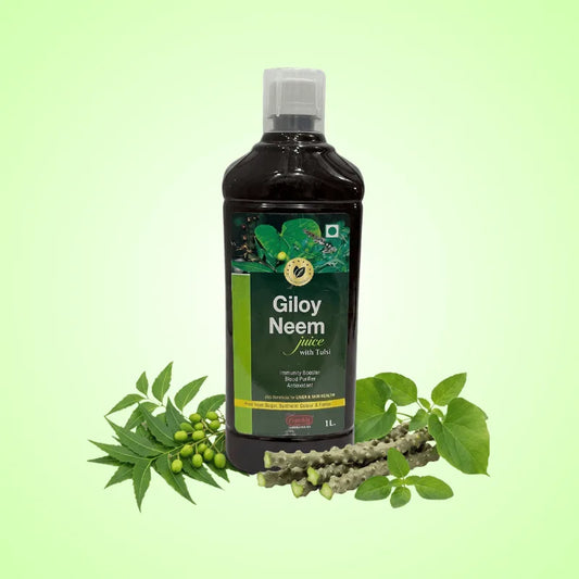 Giloy Neem Juice with Tulsi – Ayurvedic herbal juice for daily wellness
