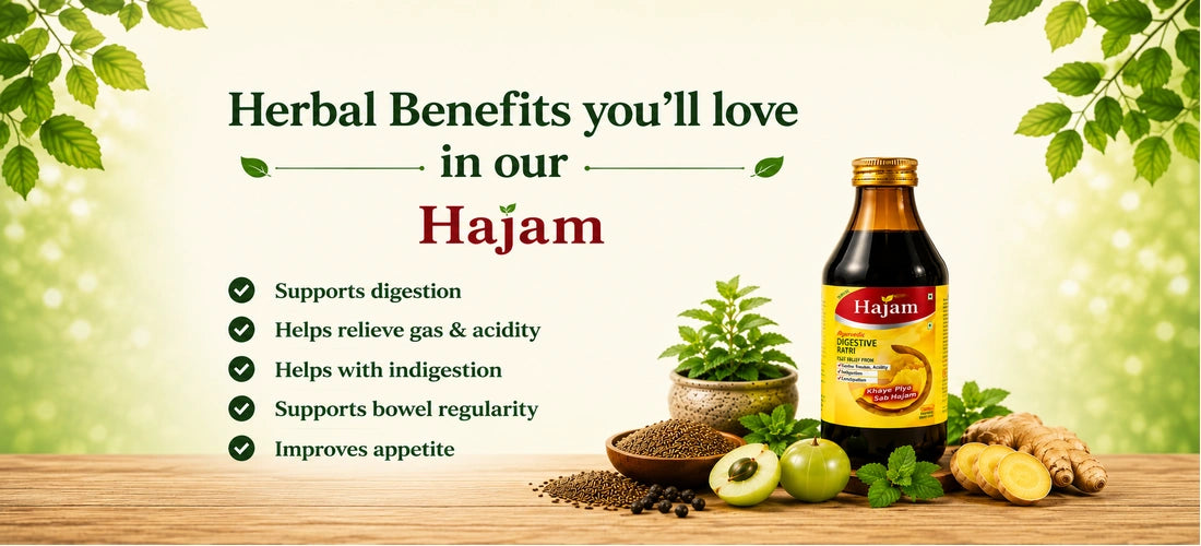 Herbal benefits of Hajam for digestion, appetite and gut comfort