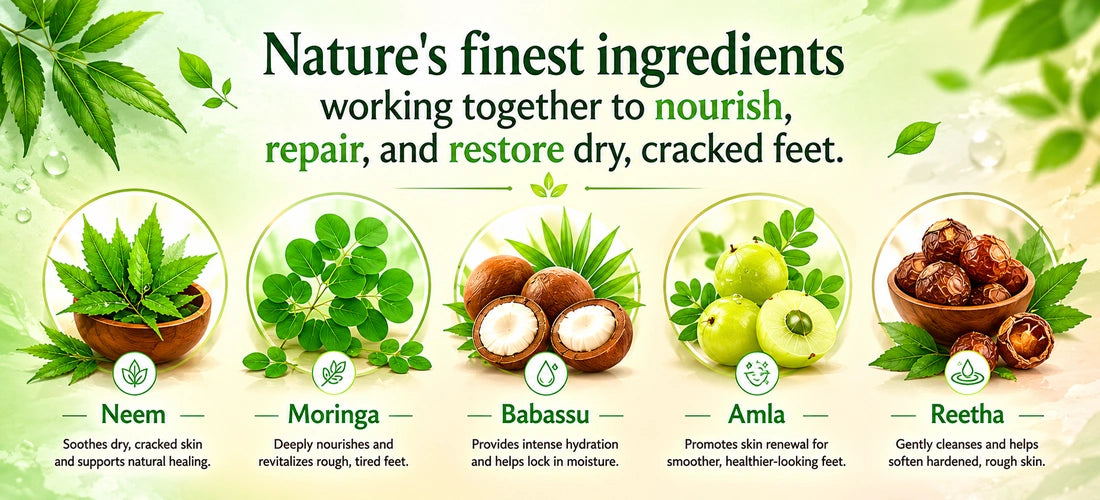 Krak Kare Cream with Neem, Moringa, Babassu, Amla and Reetha ingredients
