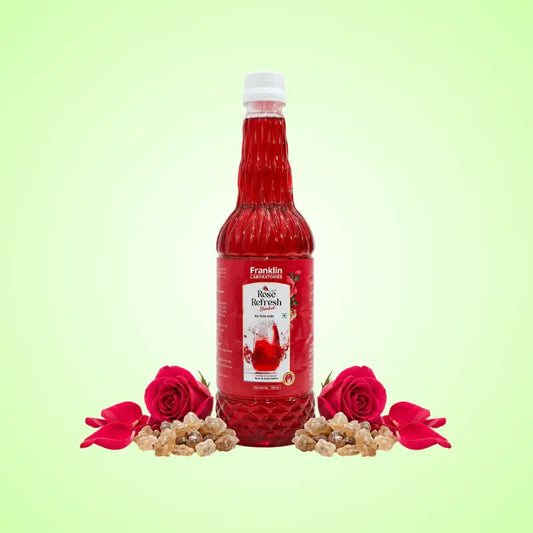 Rose Refresh Sharbat – refreshing herbal rose drink for daily hydration with gondkatira