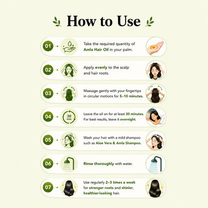 How to use Amla Hair Oil for daily hair and scalp care