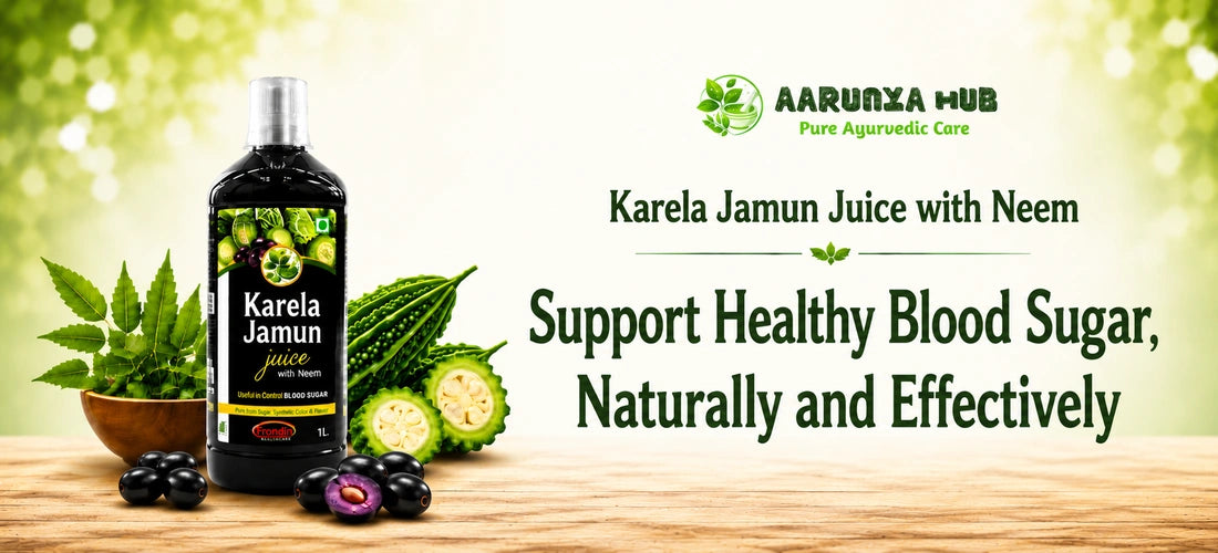 Aarunya Hub Karela Jamun Juice with Neem – Ayurvedic wellness juice